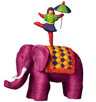 elephant fimo